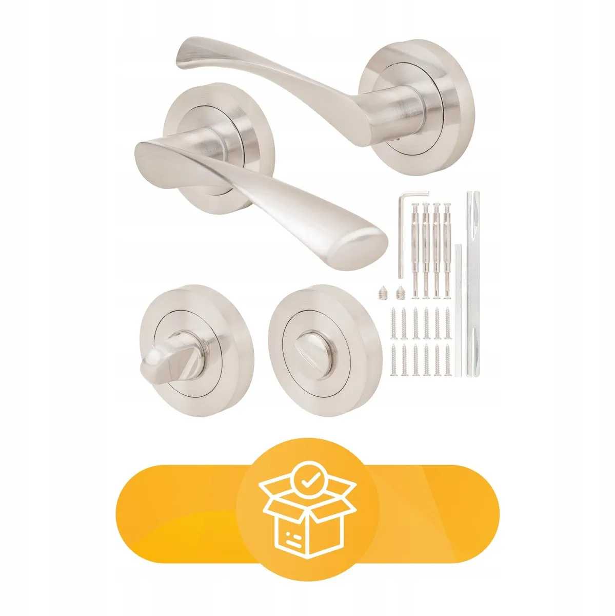 ETNA Deurscharnieren Geborsteld Nikkel - 100% Aluminium - WC Rozetvrij