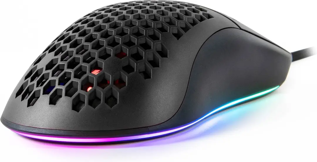 Arozzi Favo Gaming Muis AZ-FAVO-BK - Ultra Light 74g - Zwart