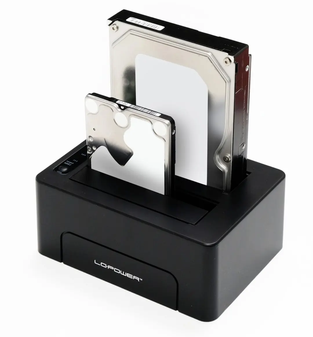 LC Power Dual Docking Duplicator LCDOCK-C-V2 - Zwart