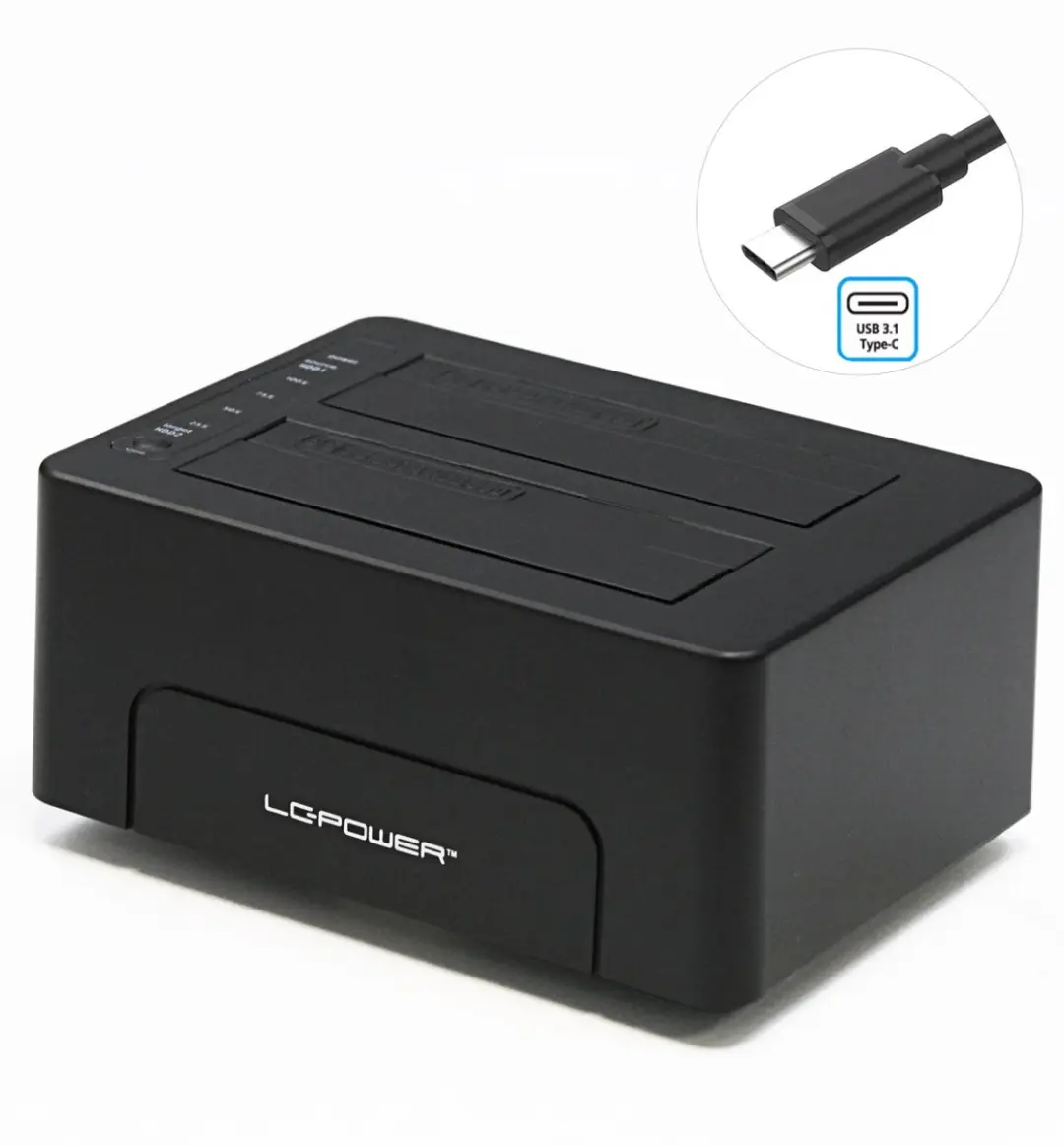 LC Power Dual Docking Duplicator LCDOCK-C-V2