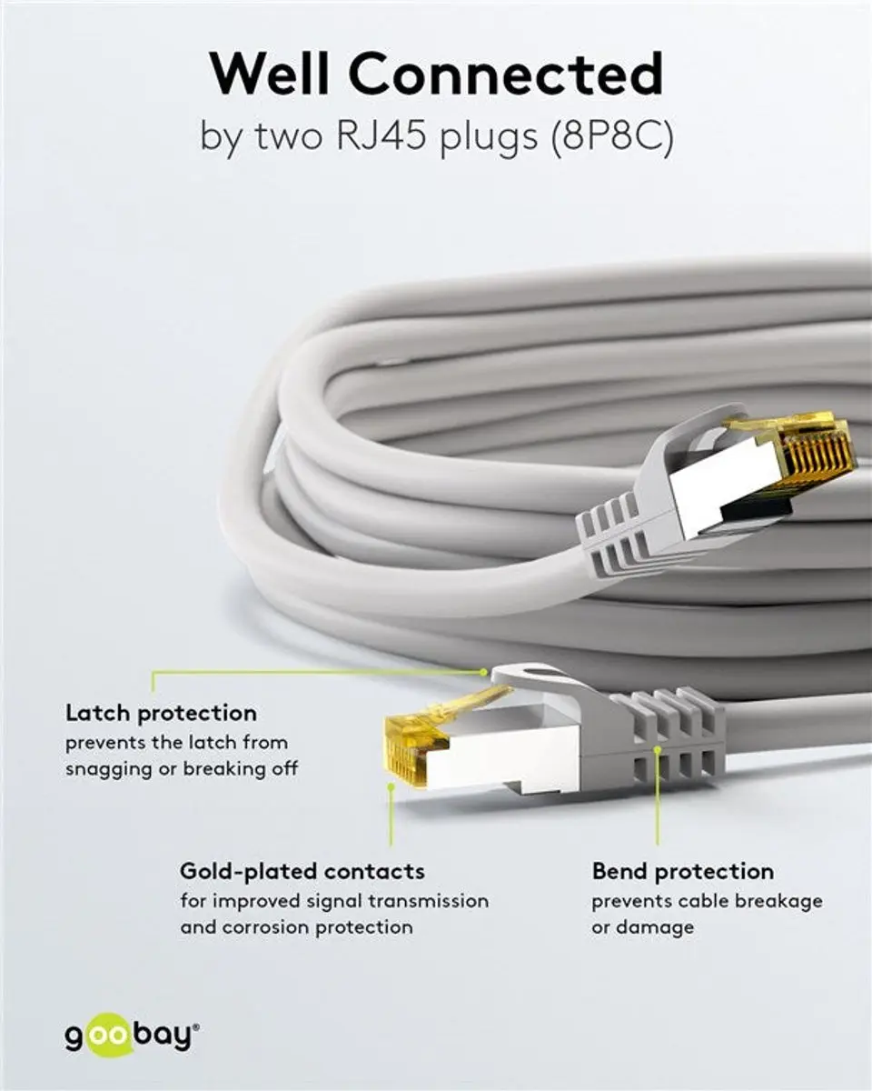 Wentronic Cat 7 STP-kabel 91617 RJ45 - 3m - Zwart - afbeelding 6 van 6