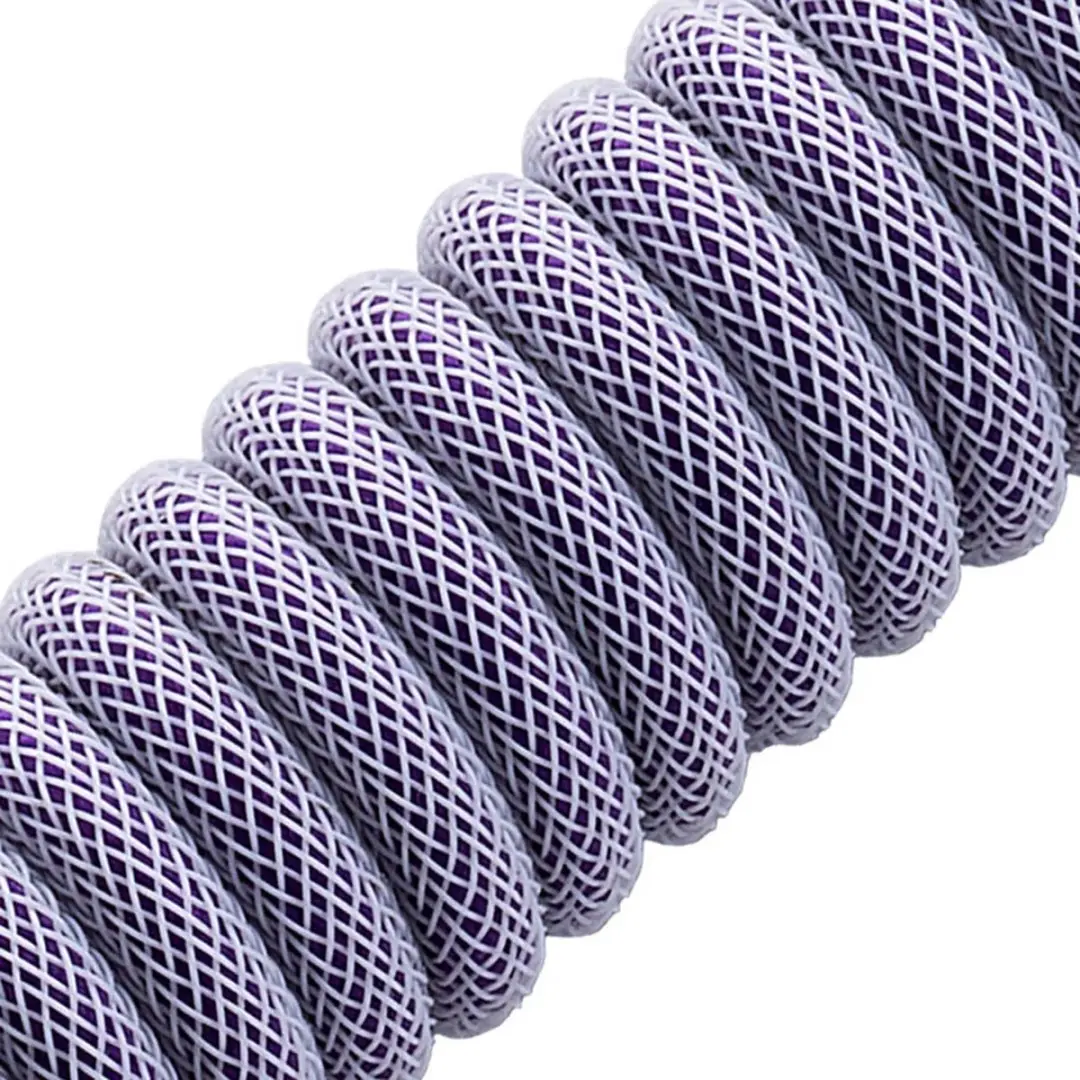 CableMod PRO Coiled Keyboard Cable USB-C naar USB-A 1.5m - Rum Raisin