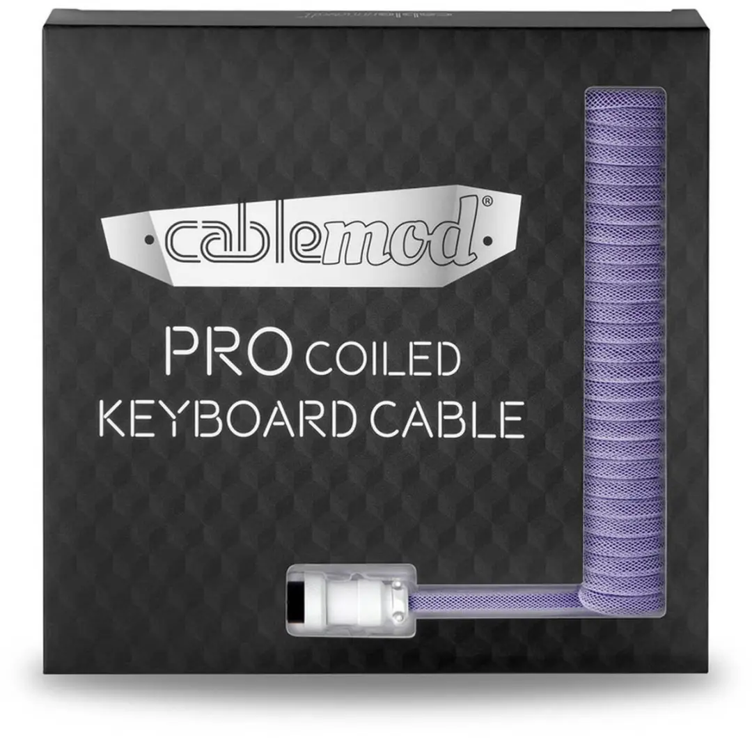 CableMod PRO Coiled Keyboard Cable USB-C naar USB-A 1.5m - Rum Raisin