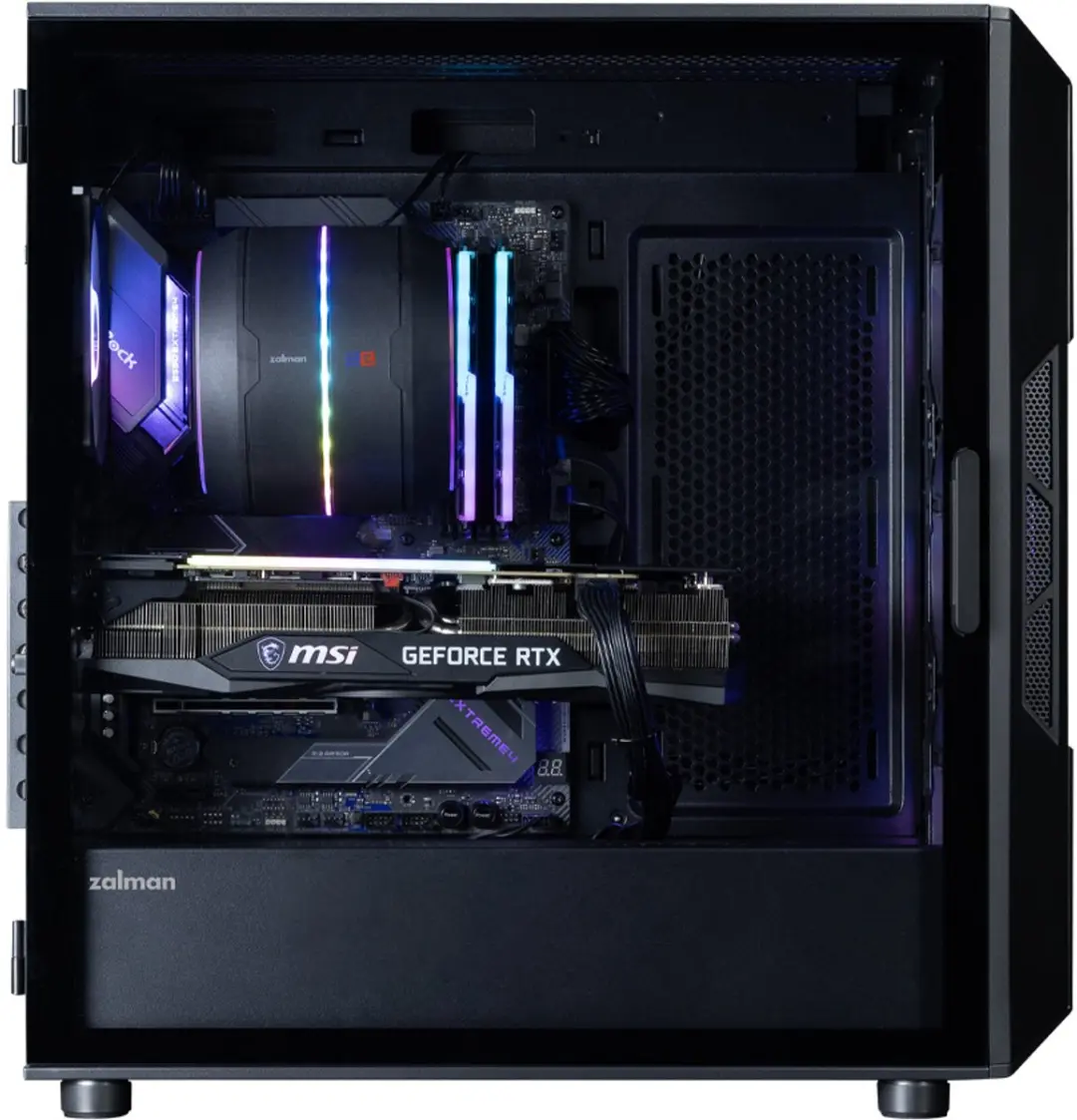 Zalman i3 Neo V2 ATX Midi Toren - 4 RGB Ventilatoren - Zwart