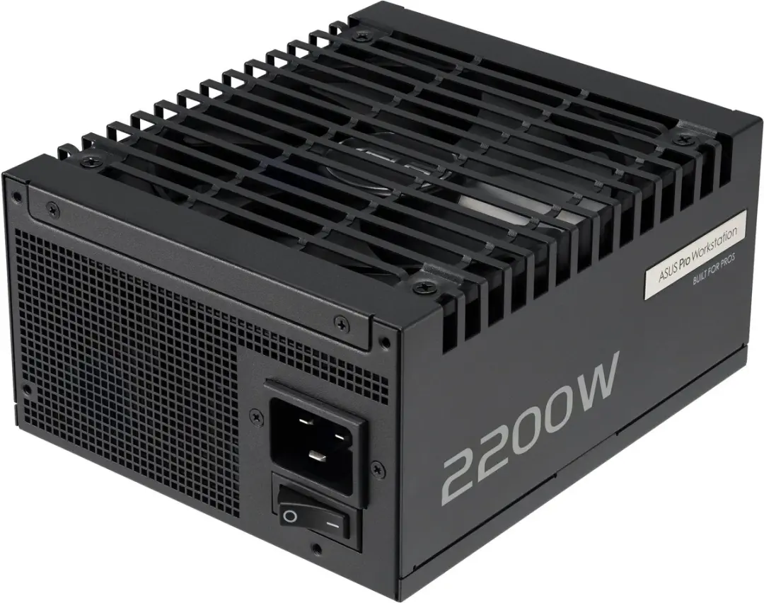 ASUS Pro WS 2200W Platinum Voeding - 2200W - ATX 20+4 Pin - Zwart