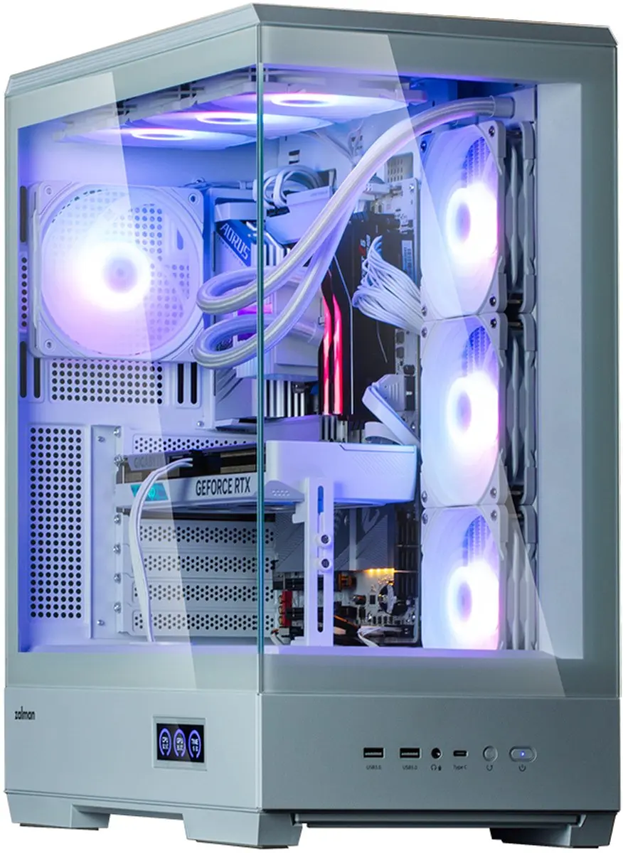 Zalman P50 DS White Midi Tower - 4 Ventilatoren - Wit