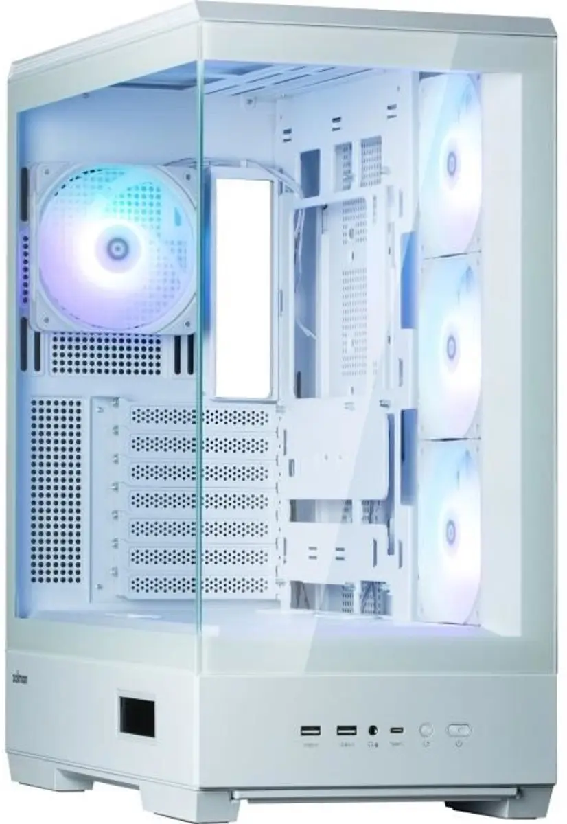 Zalman P50 DS White Midi Tower - 4 Ventilatoren - Wit