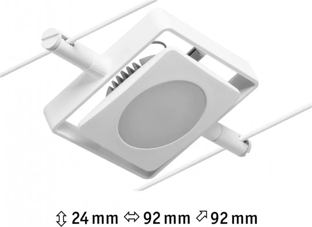 Paulmann 12V-kabelsysteemlamp 4.5W - Wit mat/Chroom