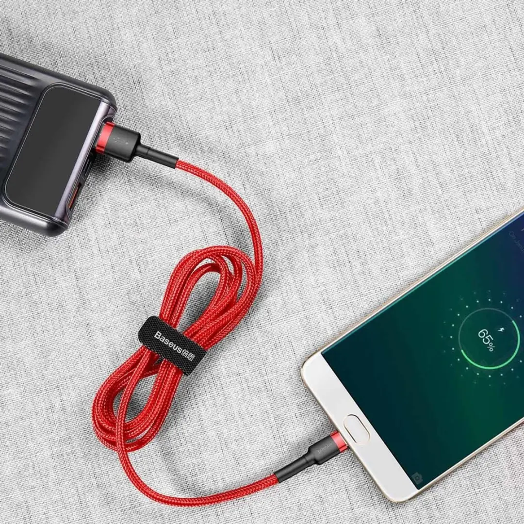 Baseus Cafule Micro USB Kabel 2.4A 1m - Rood