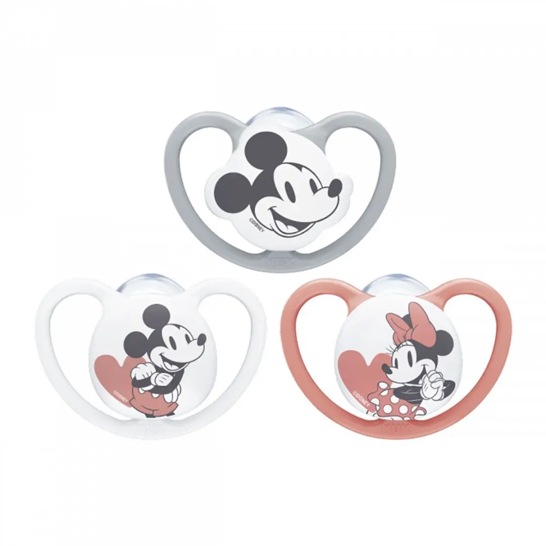 NUK Perfect Match Air Fopspeen Mickey Mouse 0-6m - Rood
