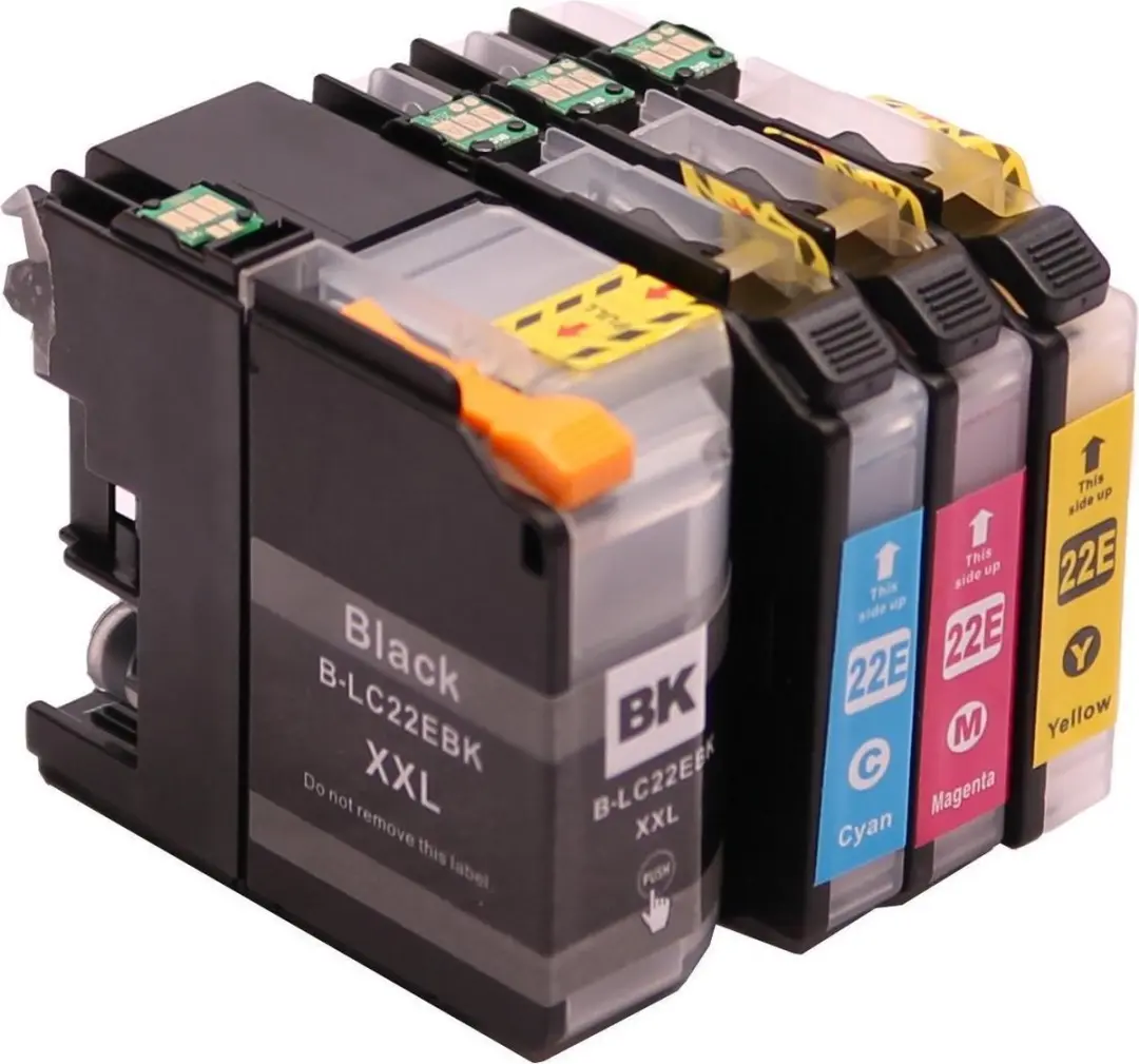Brother LC-22E Inktcartridge Multipack - 4 Stuks - Cyaan/Geel/Magenta/Zwart