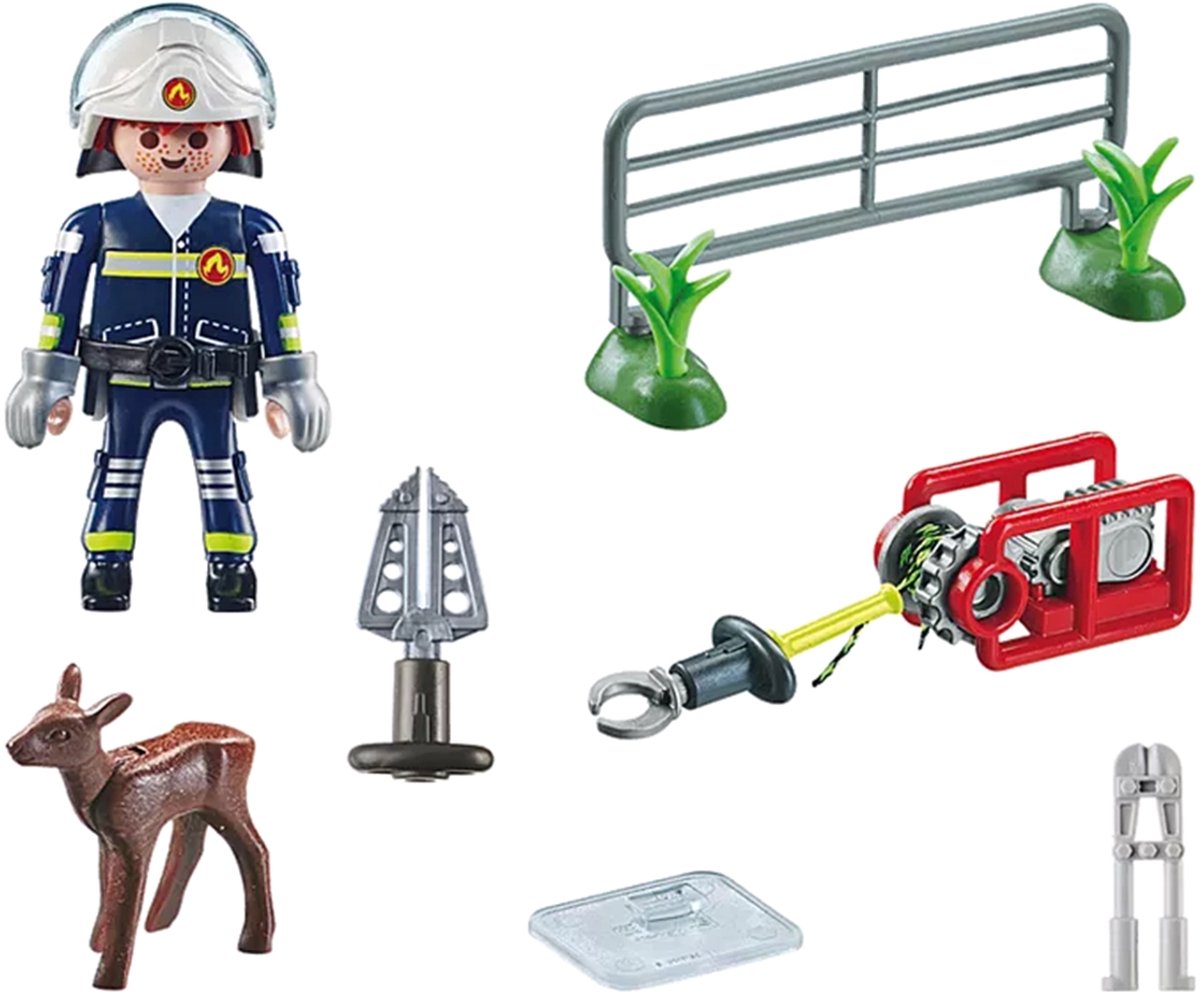 PLAYMOBIL Action Heroes Dierenbescherming brandweer - 71467