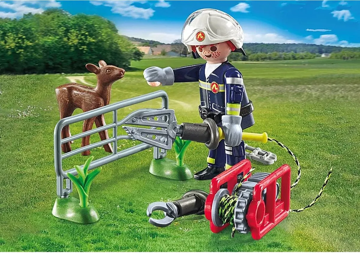 Playmobil Action Heroes Dierenbescherming Brandweer 71467 - Multicolor