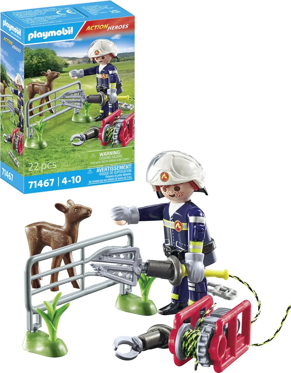 Playmobil Action Heroes Dierenbescherming Brandweer 71467 - Multicolor - afbeelding 6 van 6