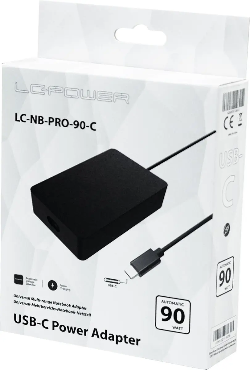 LC Power LC90NB-PRO-C USB-C Oplader 90W