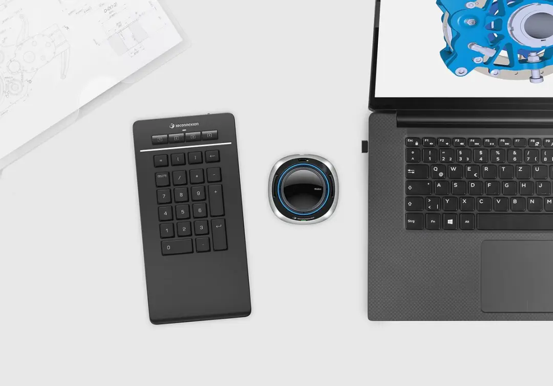 3Dconnexion Numpad Pro 3DX-700105 - Zwart - afbeelding 6 van 6