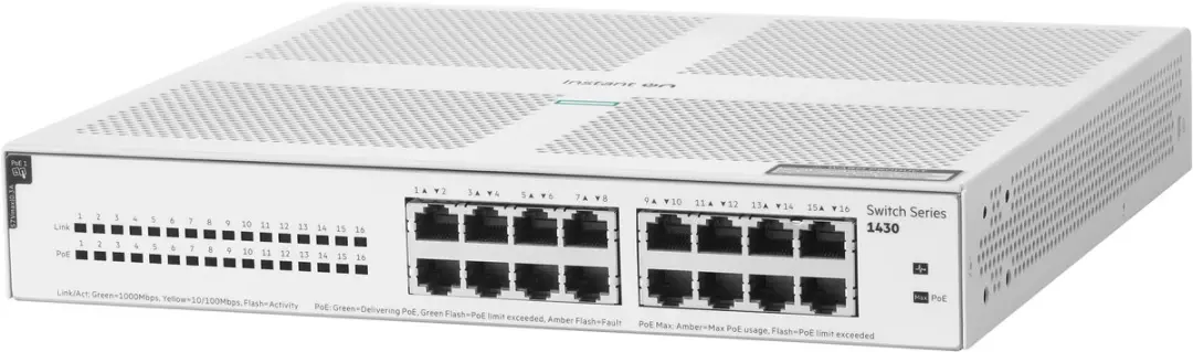 HPE R8R48A Switch - 16x PoE 124W Wit