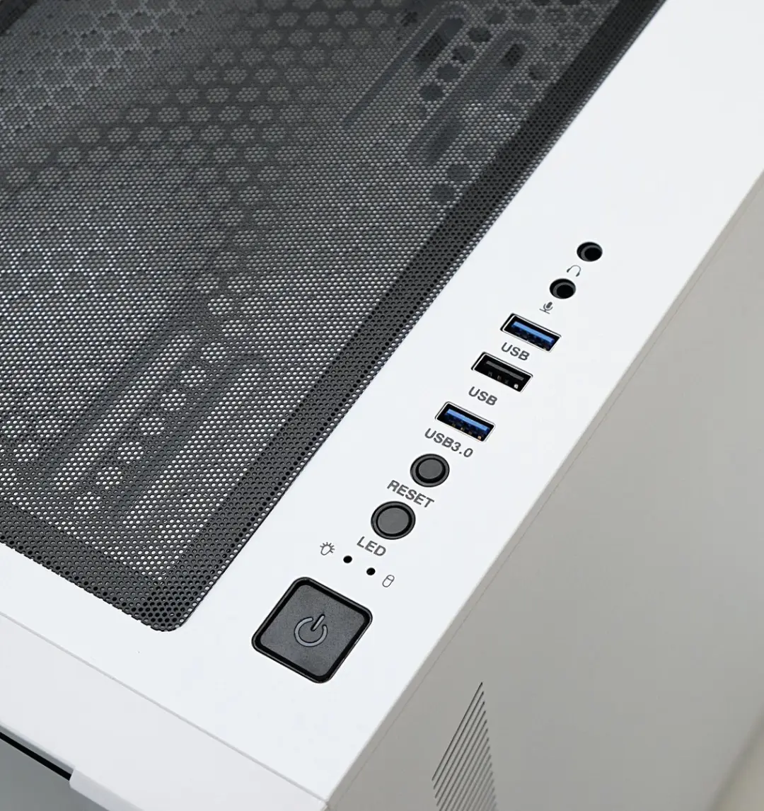 LC Power LC-803W ARGB Gaming Midi-Tower - 4x ARGB Fans - Zwart/Wit