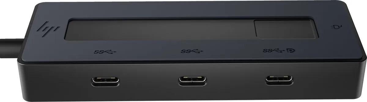 HP 4K USB-C Multiport Hub - Zwart