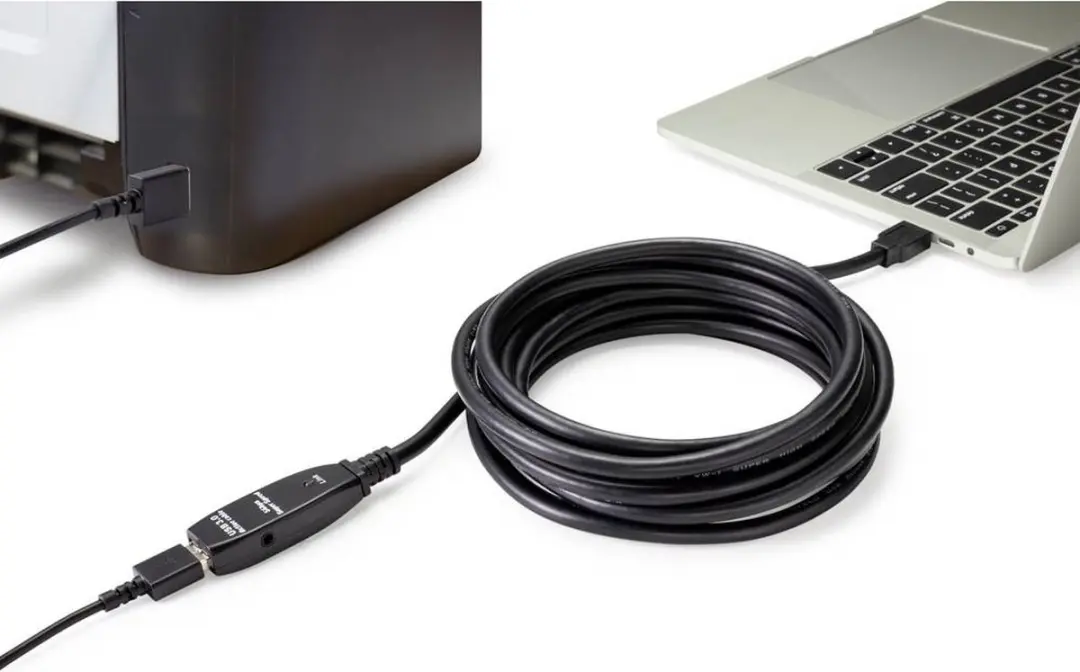 Renkforce RF-4598350 USB-kabel 20m - USB 3.2 Gen1 USB-A - Actief Zwart