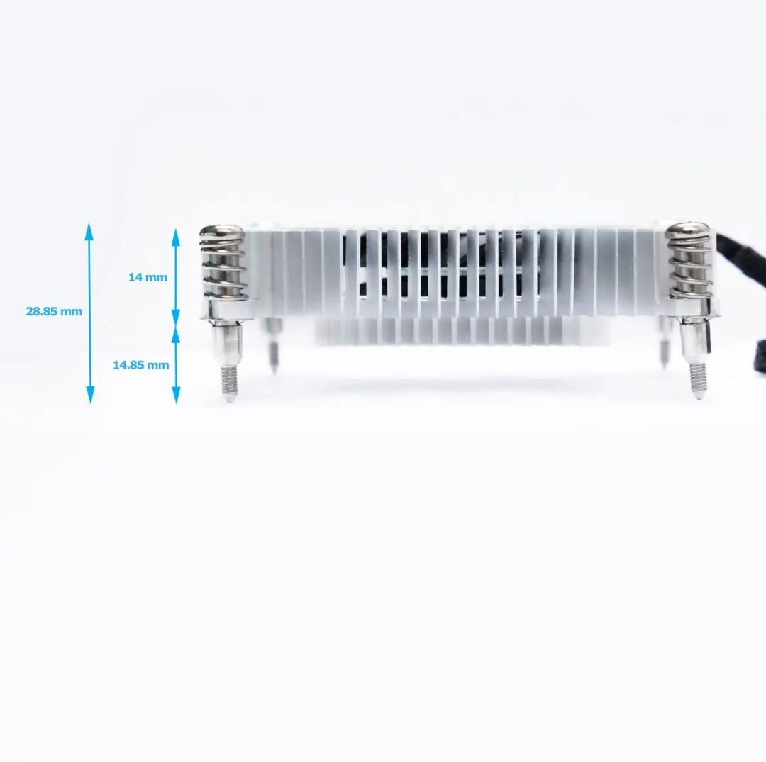 LC Power LC-CC-65 Low Profile CPU-koeler - 75W TDP - Zwart