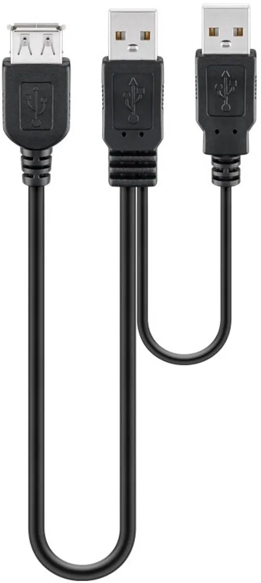Wentronic USB-kabel 2.0 0,3m 93353