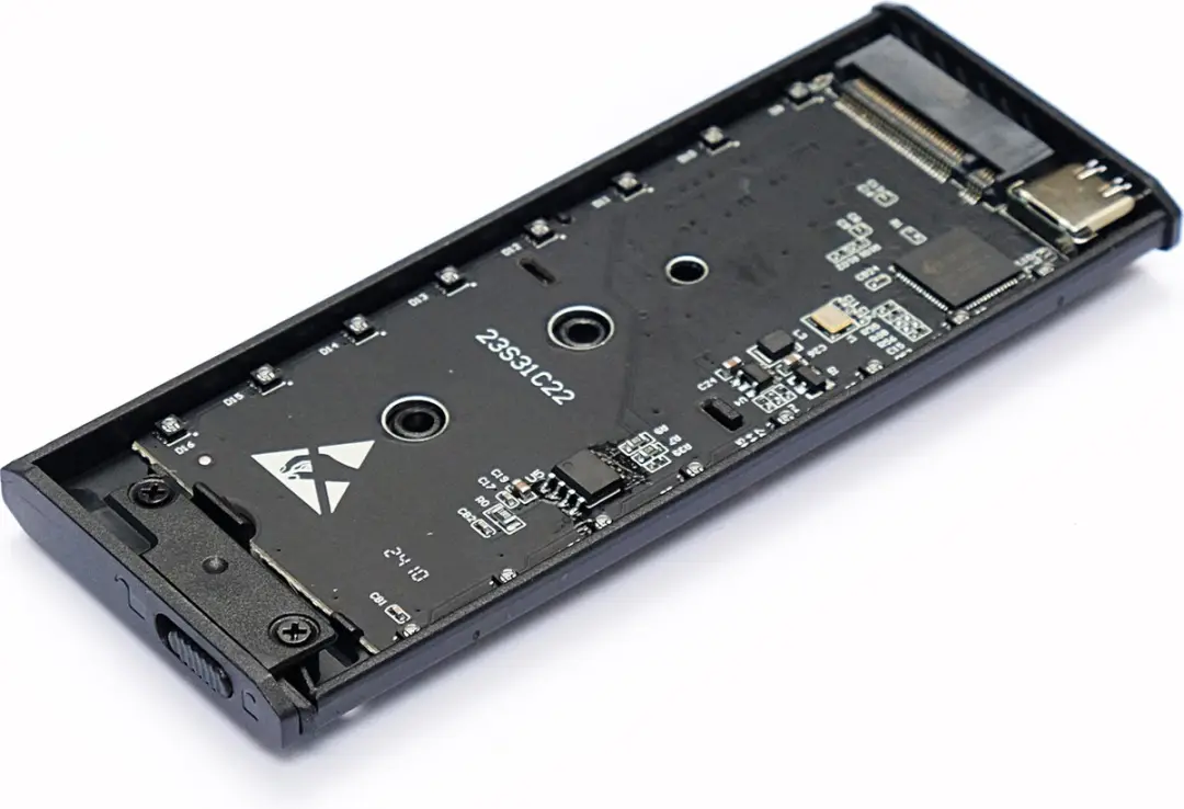 LC Power LC-M2-C-NVME-4 SSD Behuizing - M.2 NVMe/SATA - 10 Gb/s - Zwart