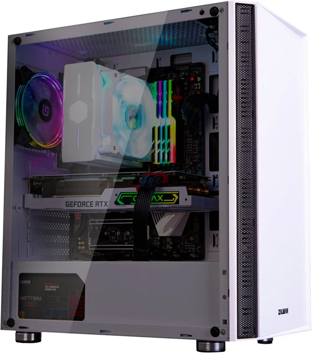 Zalman R2 WHITE Midi-tower Gaming-behuizing - Wit