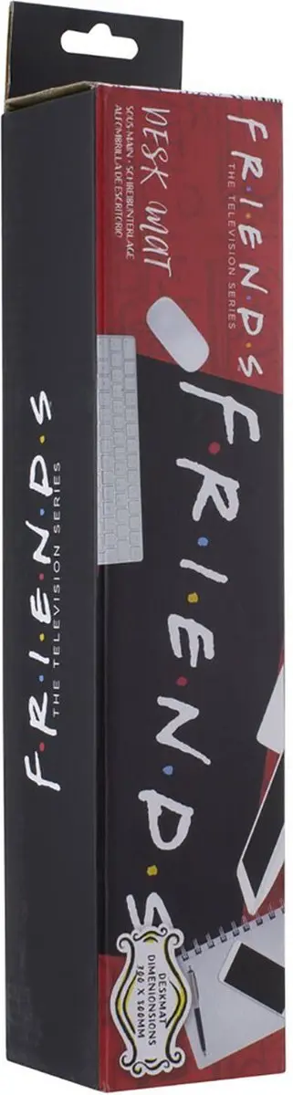 Paladone Friends Bureau Onderlegger - Logo - Geel/Rood/Wit/Zwart