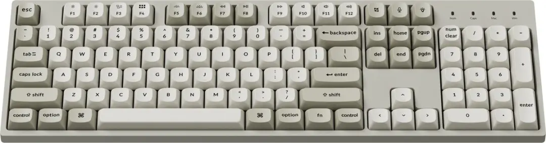 Keychron C2 Pro C2PX-M4 Mechanisch Toetsenbord - Banana Switch - Retro