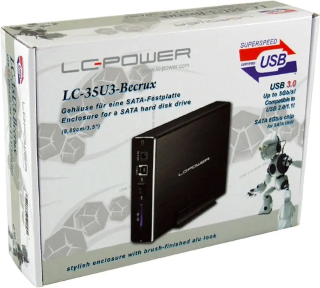 LC Power LC-35U3 Becrux-C1 3.5" HDD Behuizing - Zwart
