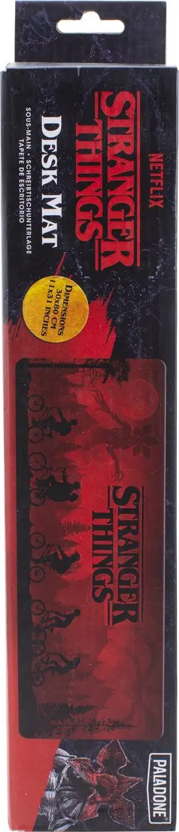 Paladone Stranger Things Muismat 80x30cm - Rood/Zwart