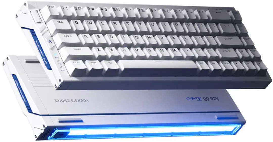 MCHOSE Ace 68 Turbo Gamingtoetsenbord - Nova Wit