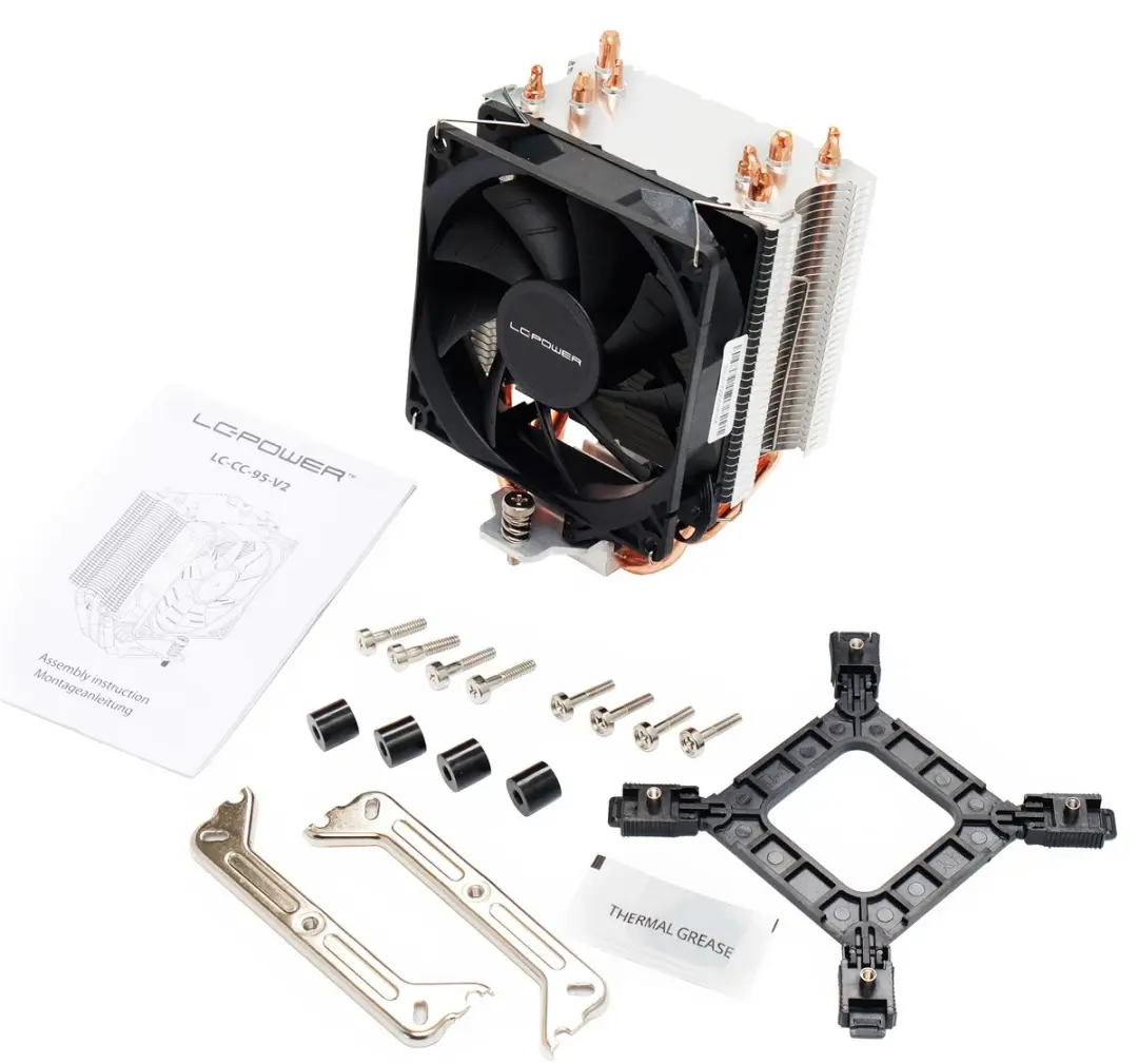LC Power LC-CC-95 CPU Koeler - 92mm Ventilator - Wit
