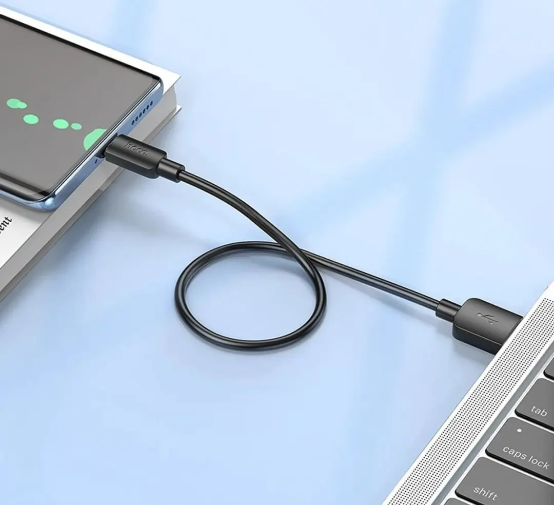Hoco X96 USB-C Laadkabel 100W PD 0.25m - Zwart