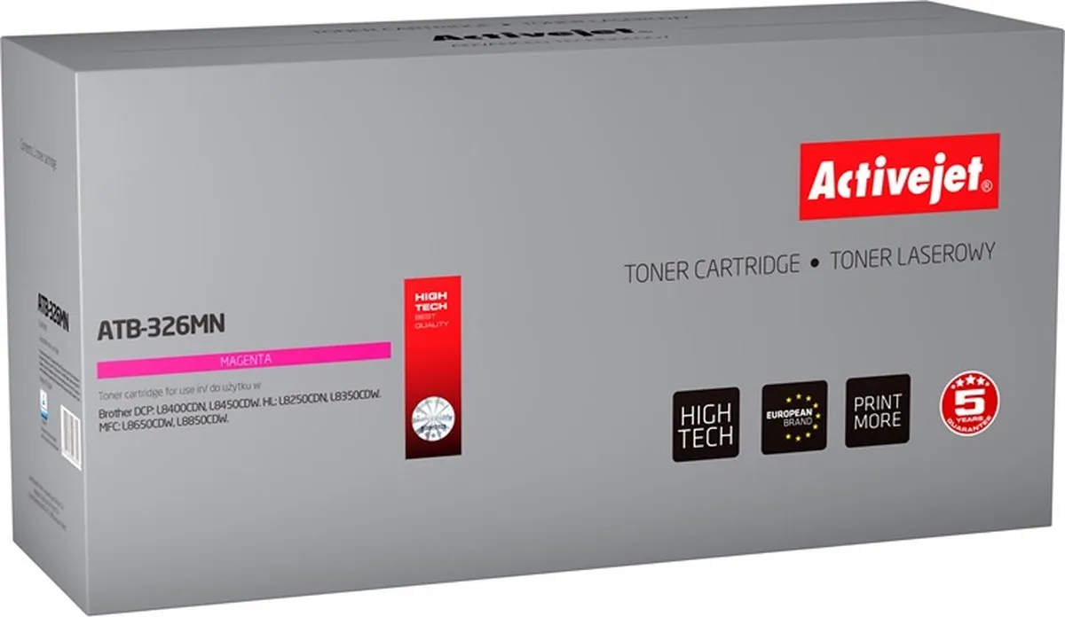 Brother ActiveJet ATB-3280N Tonercartridge - 8000 Pagina's - Magenta