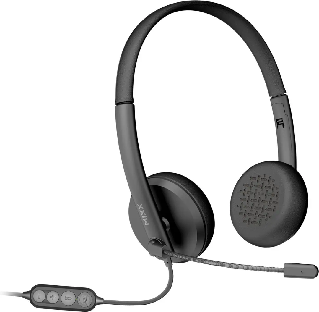 Mixx H1U Bedrade Headset USB-A - Zwart