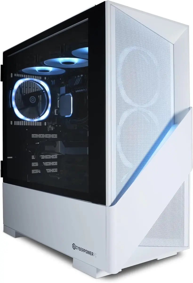 CyberPowerPC Luxe Gaming PC AMD Ryzen 7 9800X3D RX 9070 XT 16GB