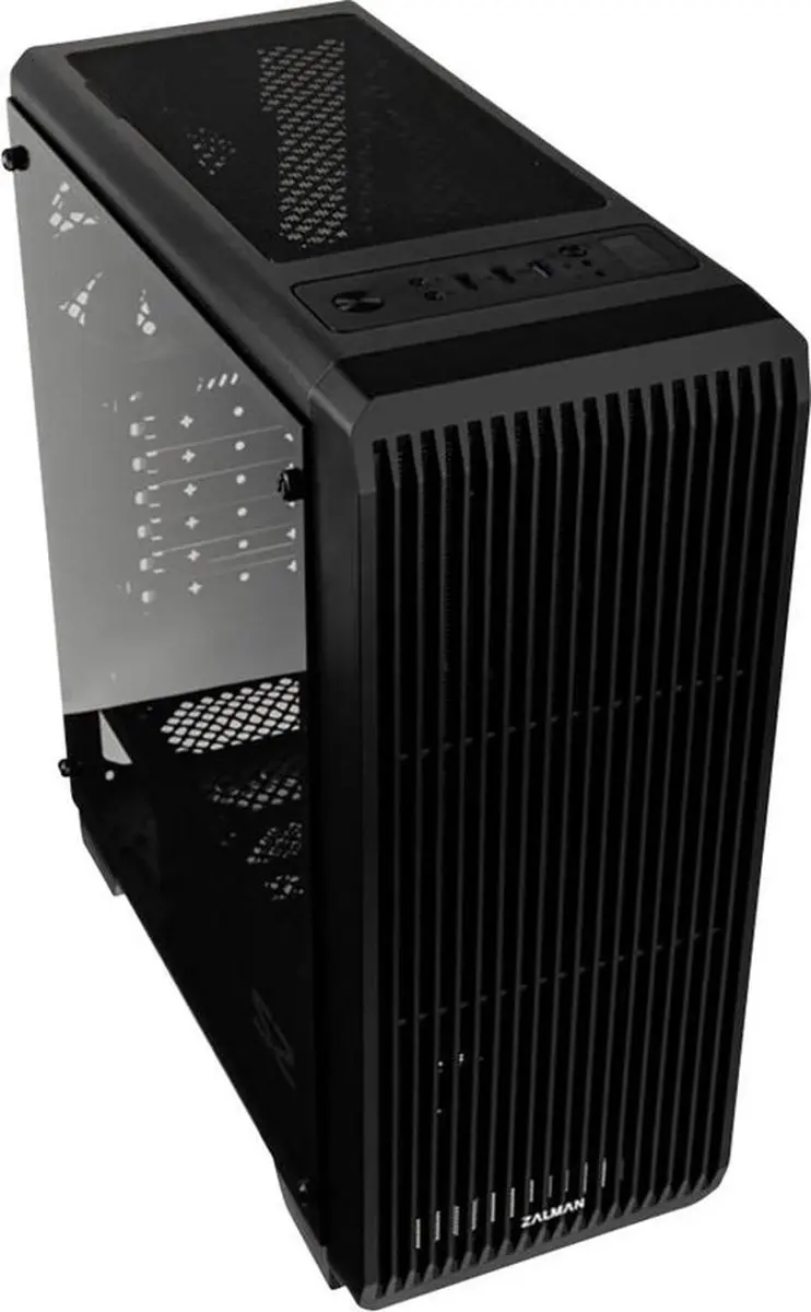 Zalman S2 TG Midi-tower Behuizing - Zwart