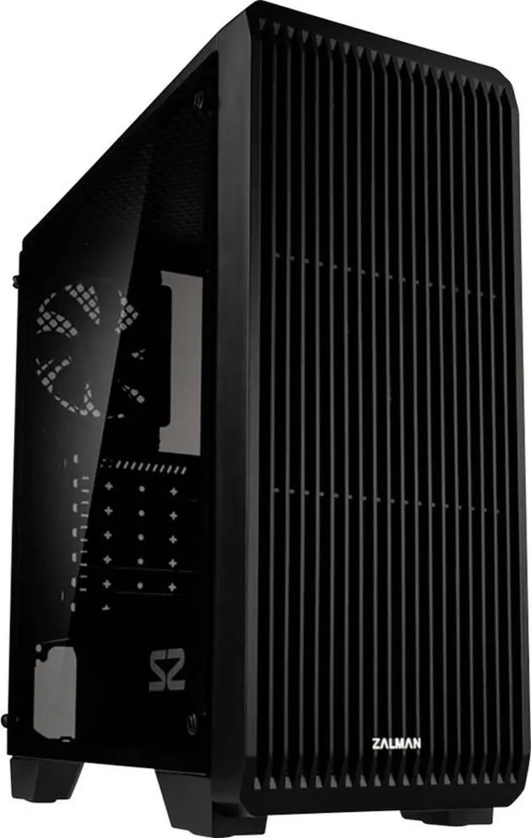Zalman S2 TG Midi-tower Behuizing - Zwart