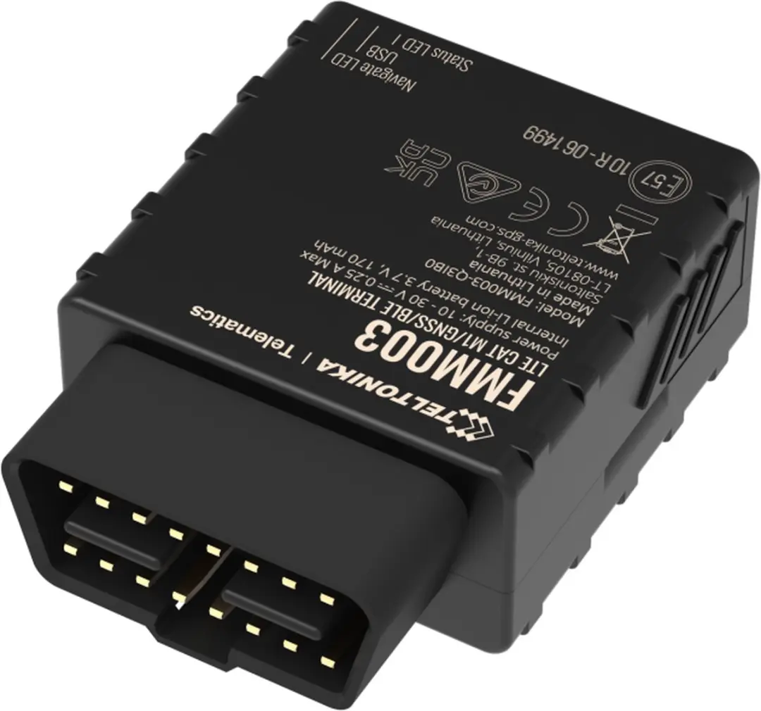Teltonika FMM003 4G LTE Tracker OBD - Werelddekking - Zwart