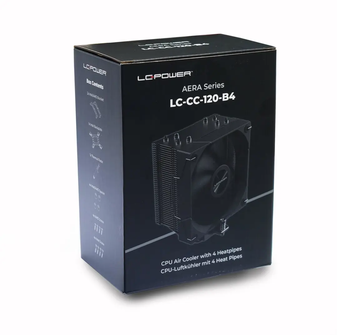 LC Power LC-CC-120-W4 CPU Koeler - 120mm PWM - 190W - Zwart