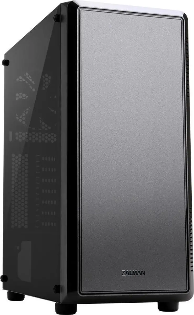 Zalman S4 Behuizing - ATX - 2x 3.5" 1x 2.5" - 2 Ventilatoren - Zwart