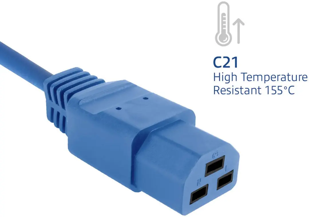 ACT Netsnoer C20-C21 AK5366 - 1,5m - Blauw