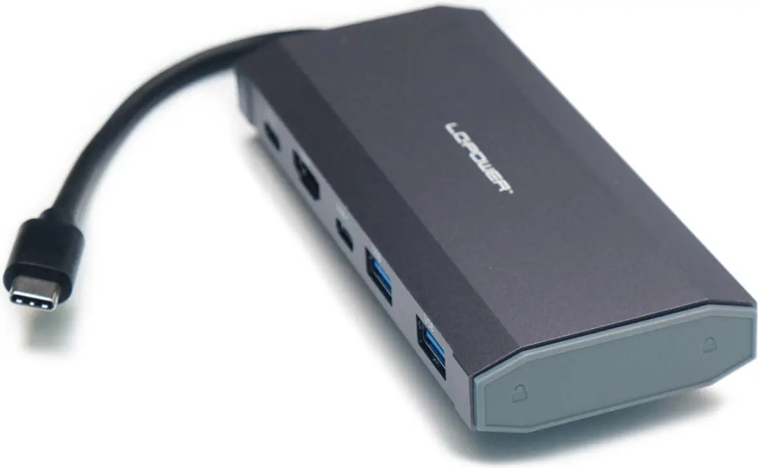 LC Power LC-HUB-C-MULTI-7-M2 USB-C Hub M.2 SSD - 4K HDMI & USB-C PD 100W