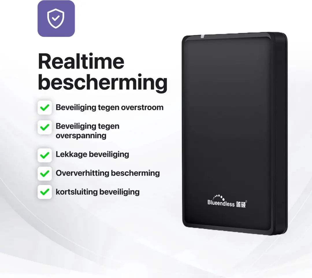 Voltano U23PA Externe Harde Schijf 500GB - Zwart