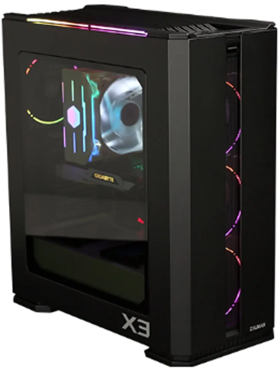 Zalman X3 BLACK ATX Mid Tower PC Behuizing - 4x RGB 120mm Ventilatoren - Tempered Glass