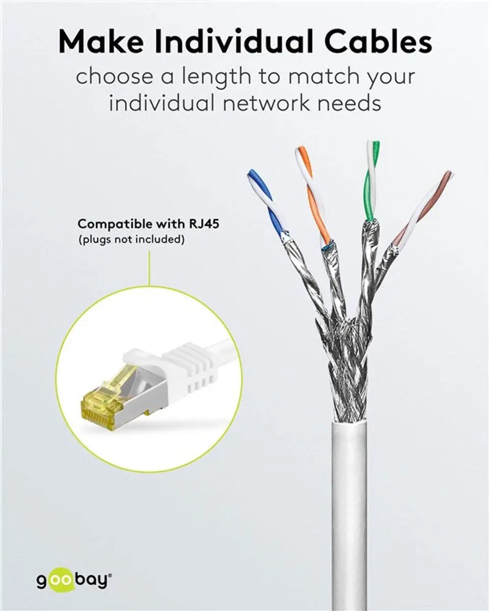 Wentronic 94217 Cat 6 UTP-kabel 100m - Wit