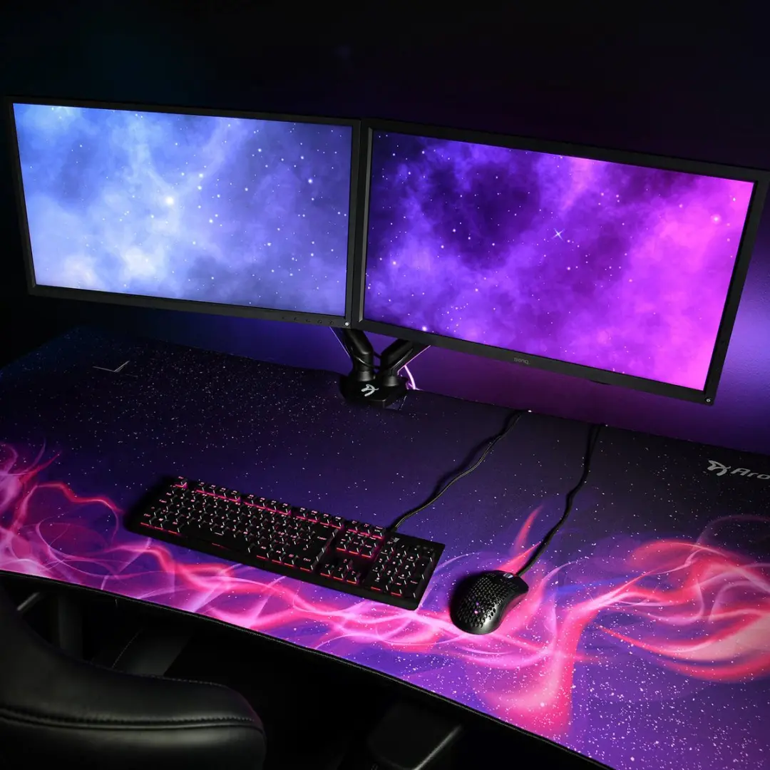Arozzi Arena Gaming Muismat Paarse Galaxy 160cm