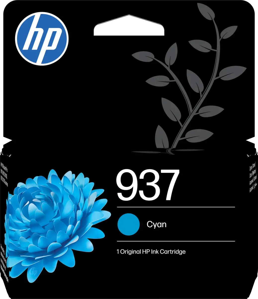 HP 937 Cyaan Inktcartridge 4S6W2NE